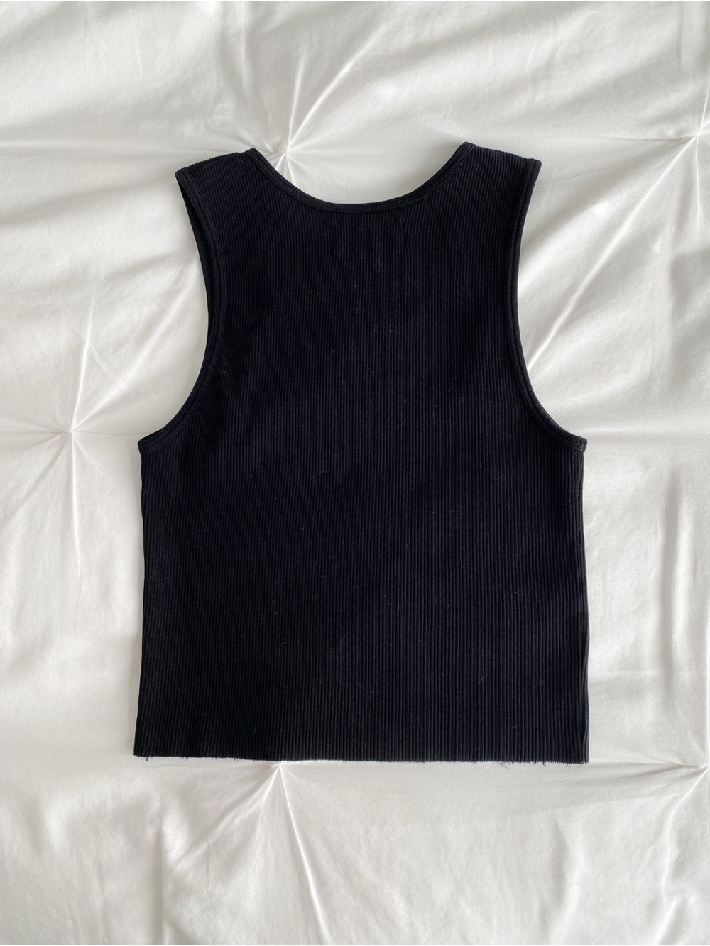 HOMMEBODY | Black Ribbed Tank - Picture 2 of 2
